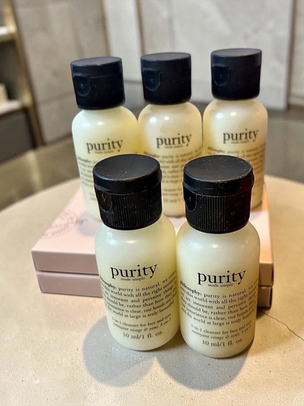 Philosophy Purity Made Simple Cleanser Travel Size 1 oz Lot of 5 NEW Sealed